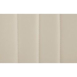 Taburete de bar Toni en polipiel cromada color crema