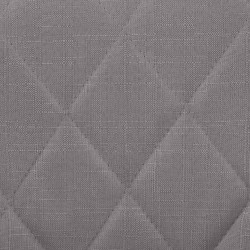 Taburete de bar Lazio en tela blanca y gris