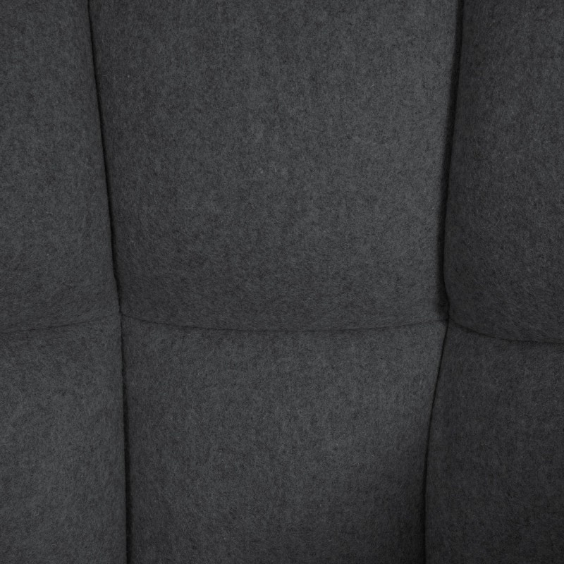 Taburete de bar Damaso B de fieltro antracita