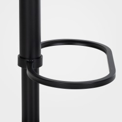 Taburete de bar Damaso B de fieltro antracita