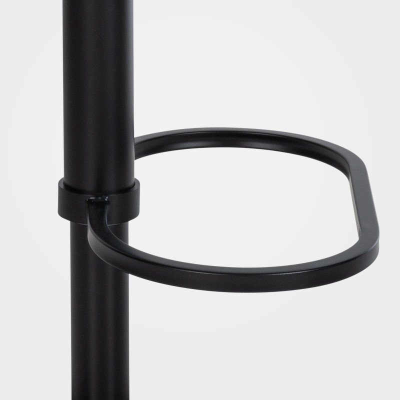 Taburete de bar Damaso B de fieltro antracita