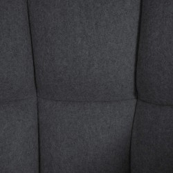 Taburete de bar Damaso E de fieltro antracita