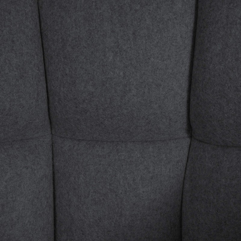 Taburete de bar Damaso E de fieltro antracita