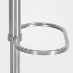 Taburete de bar Damaso E de fieltro antracita