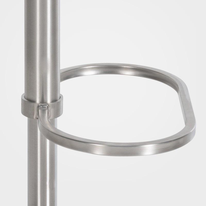 Taburete de bar Damaso E de fieltro antracita