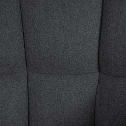 Taburete de bar Damaso W de fieltro antracita