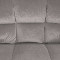 Taburete de bar Damaso B en terciopelo gris