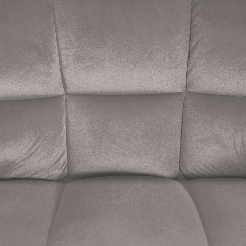 Taburete de bar Damaso B en terciopelo gris