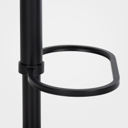 Taburete de bar Damaso B en terciopelo gris