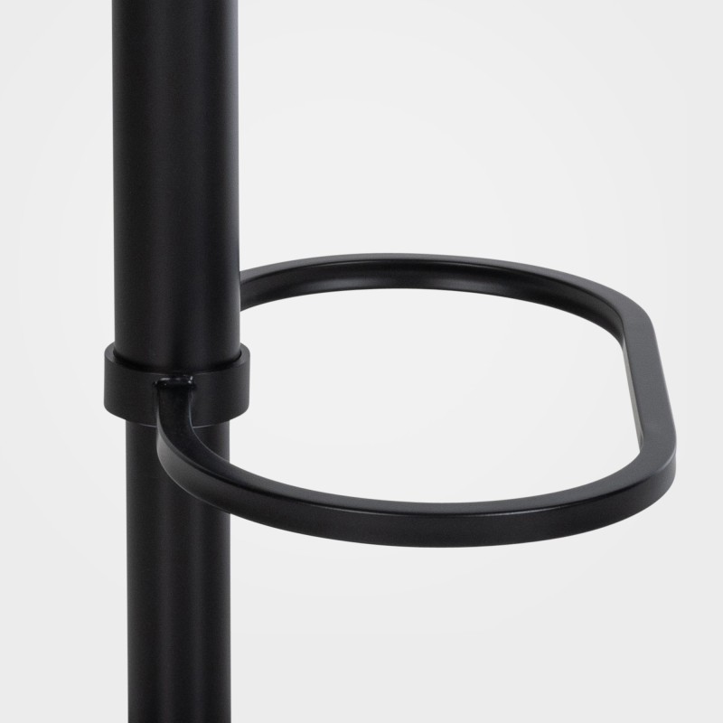 Taburete de bar Damaso B en terciopelo gris