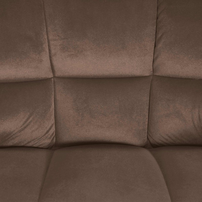 Taburete de bar de terciopelo marrón Damaso B