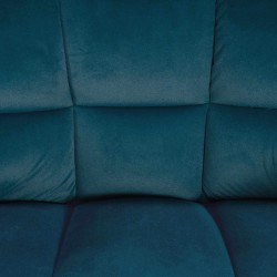 Taburete de bar de terciopelo verde Damaso B