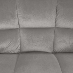 Taburete de bar Damaso E en terciopelo gris