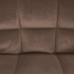 Taburete de bar Damaso E en terciopelo marrón