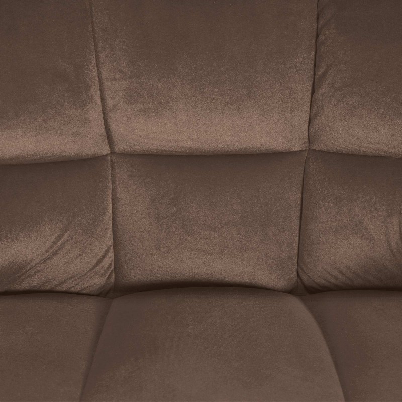 Taburete de bar Damaso E en terciopelo marrón