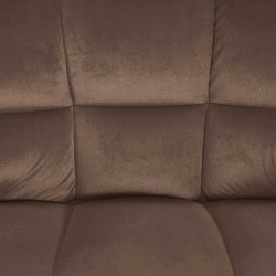 Taburete de bar Damaso W en terciopelo marrón