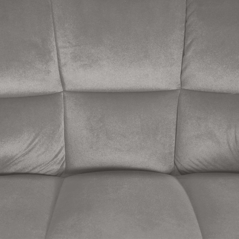 Taburete de bar Damaso E de terciopelo con estructura de 4 patas en color gris