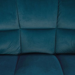 Taburete de bar Damaso E de terciopelo con estructura de 4 patas, verde