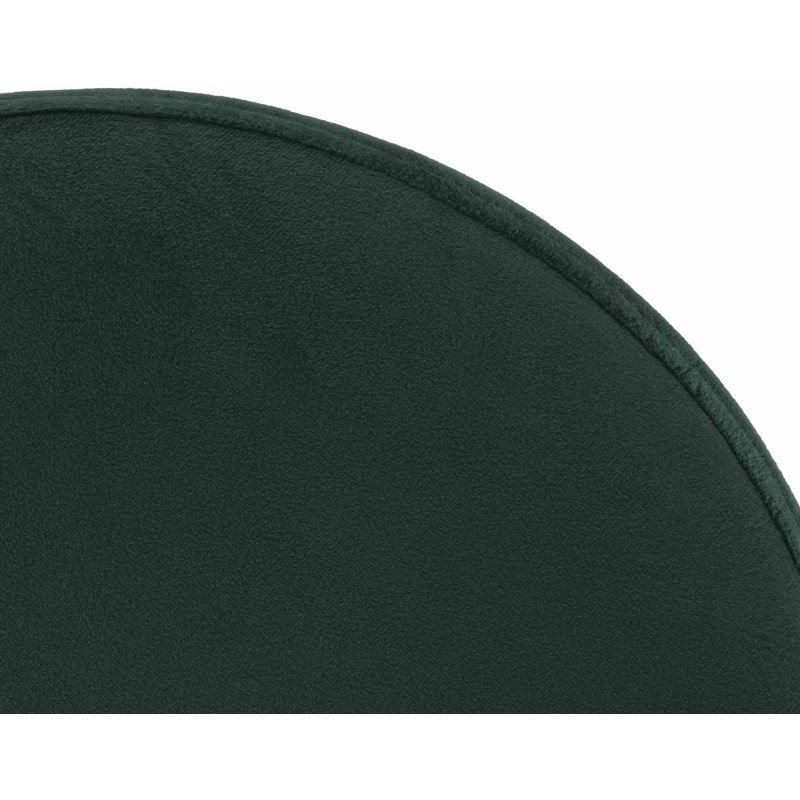 Taburete de bar cromado de terciopelo verde Ponte