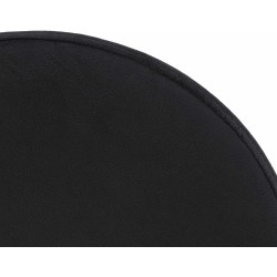 Taburete de bar Ponte en terciopelo blanco y negro