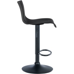 Taburete de bar Branford, plástico negro