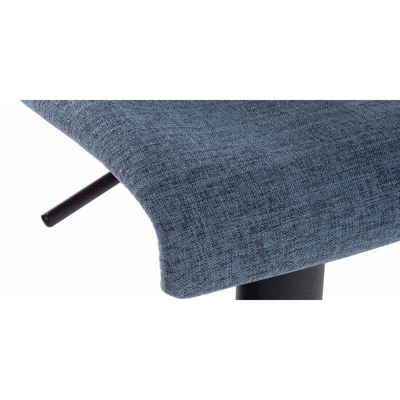 Taburete de bar de tela azul Branford