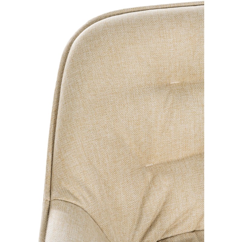 Juego de 2 taburetes de bar Gibson en tela color crema