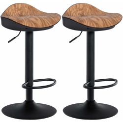 Juego de 2 taburetes de bar Alisson natura
