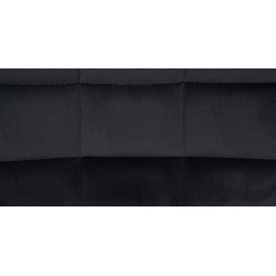 Juego de 2 taburetes de bar Tover en terciopelo negro