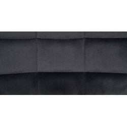 Juego de 2 taburetes de bar Tover de terciopelo gris oscuro