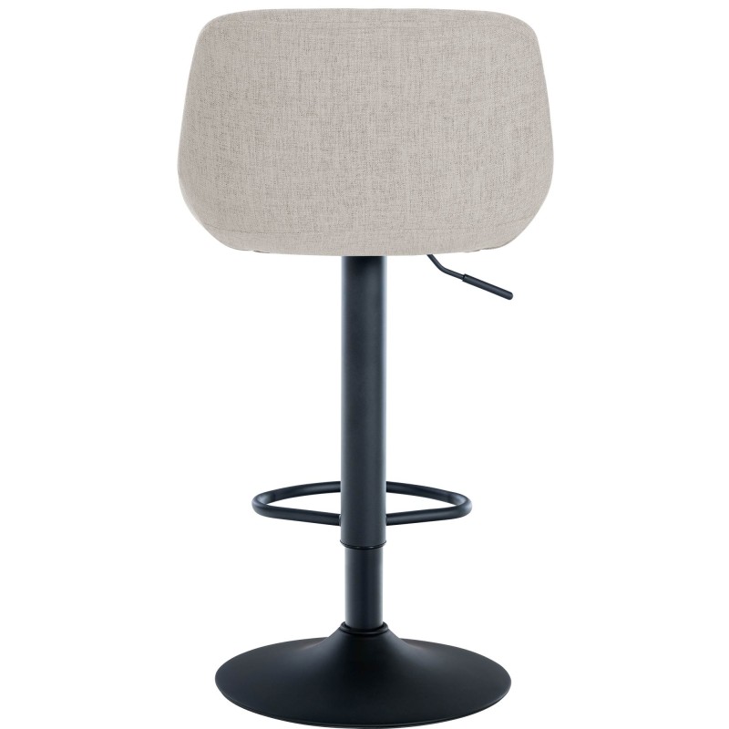 Juego de 2 taburetes de bar Loft en tela color crema