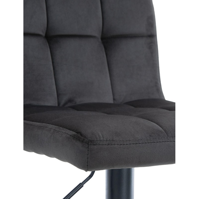 Taburete de bar Perú terciopelo negro