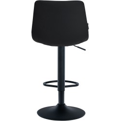 Taburete de bar Jerry en piel sintética negra