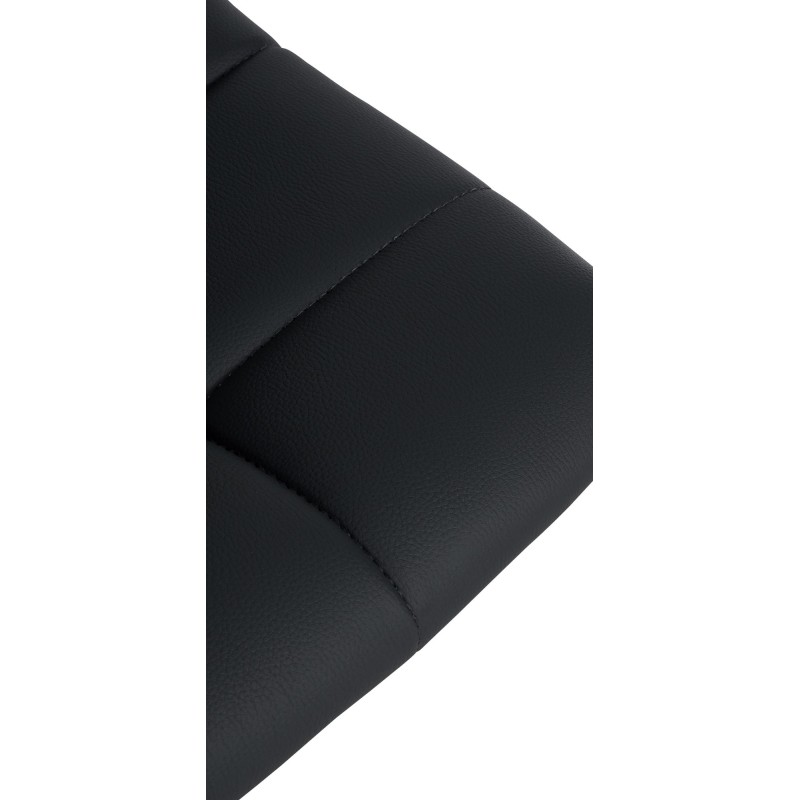 Taburete de bar Jerry en piel sintética negra