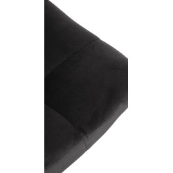 Taburete de bar Jerry de terciopelo negro