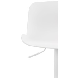 Juego de 4 taburetes de bar Almada en color blanco