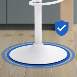 Juego de 4 taburetes de bar Aveiro blancos