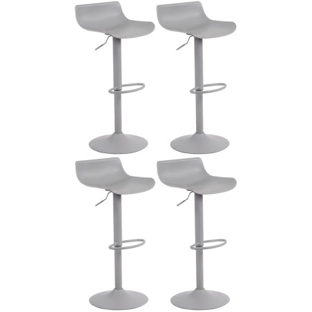 Juego de 4 taburetes de bar Aveiro grises