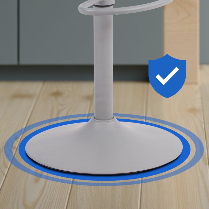 Juego de 4 taburetes de bar Aveiro grises