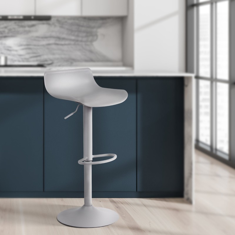 Juego de 4 taburetes de bar Aveiro grises