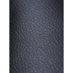 Taburete de bar Foley, piel sintética, nogal/negro