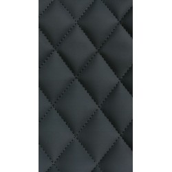 Juego de 2 taburetes de bar Minosa en piel sintética negra