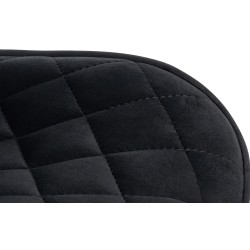 Juego de 2 taburetes de bar Minosa en terciopelo negro