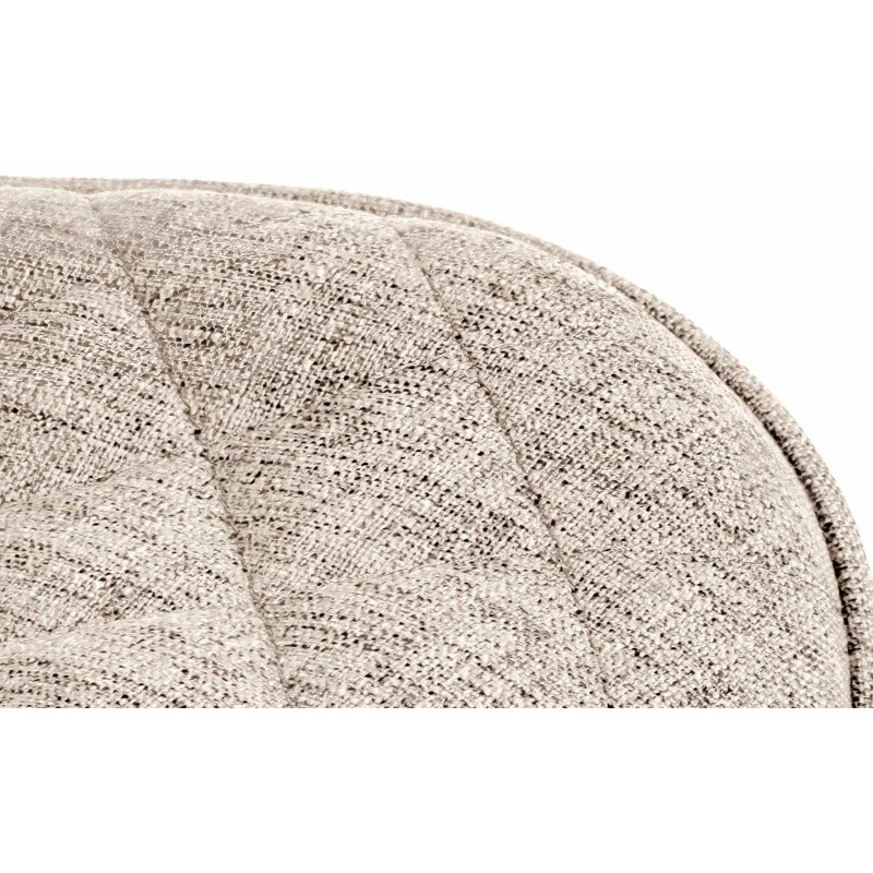 Juego de 2 taburetes de bar Minosa en tela color topo