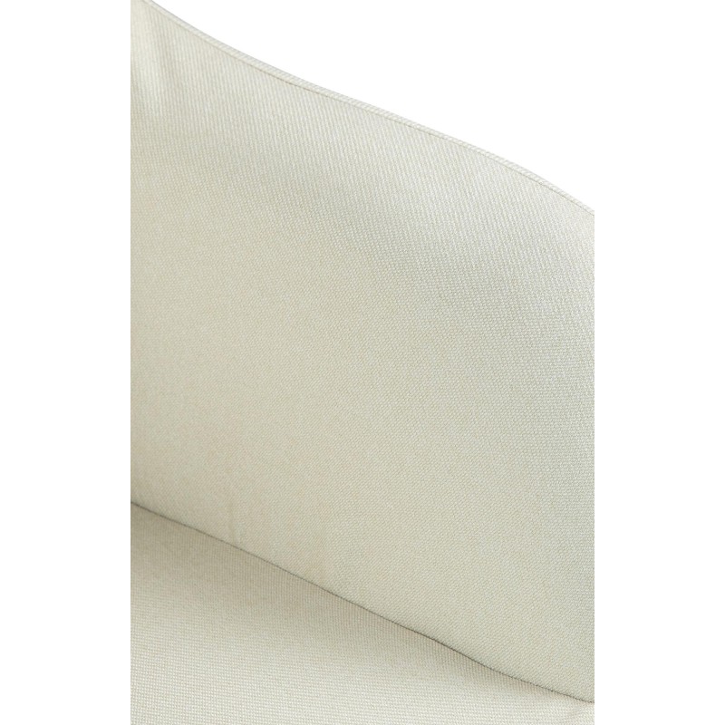 Taburete de bar Natoma en tela negra y crema