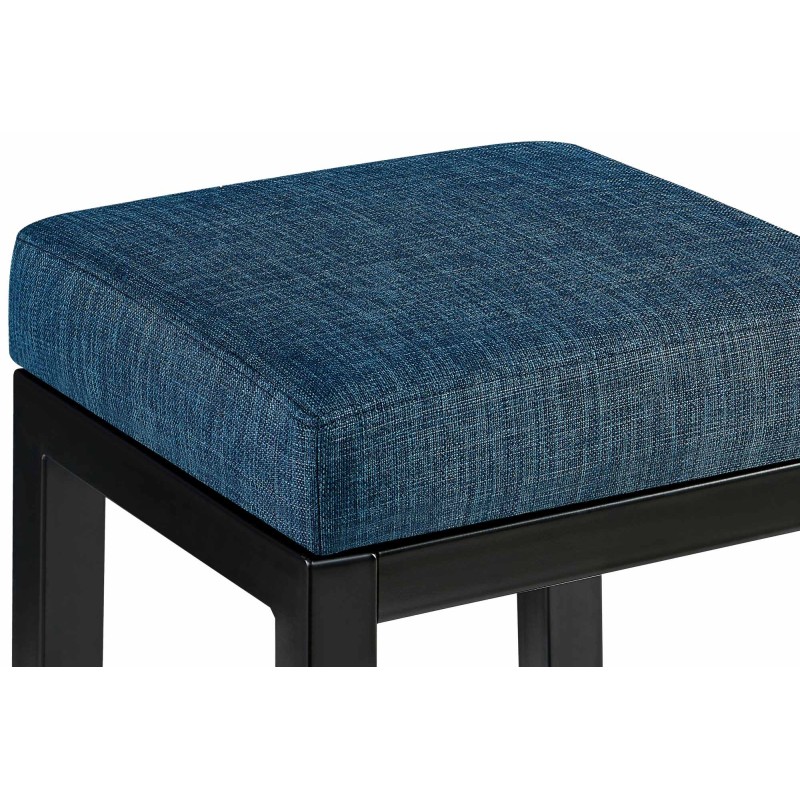Taburete de bar Taylor B85 en tela azul