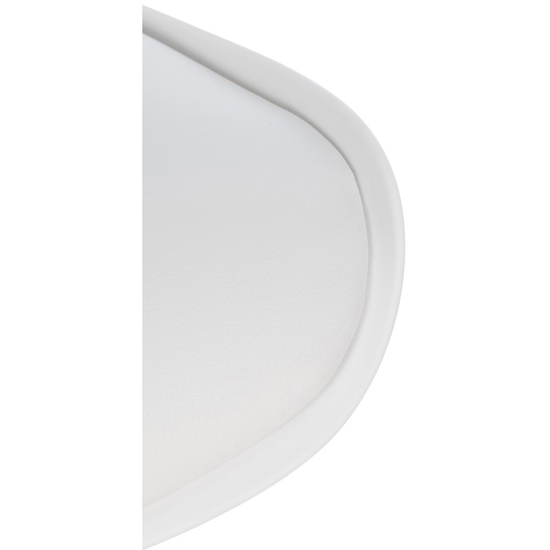 Taburete de bar Gilbert, plástico blanco