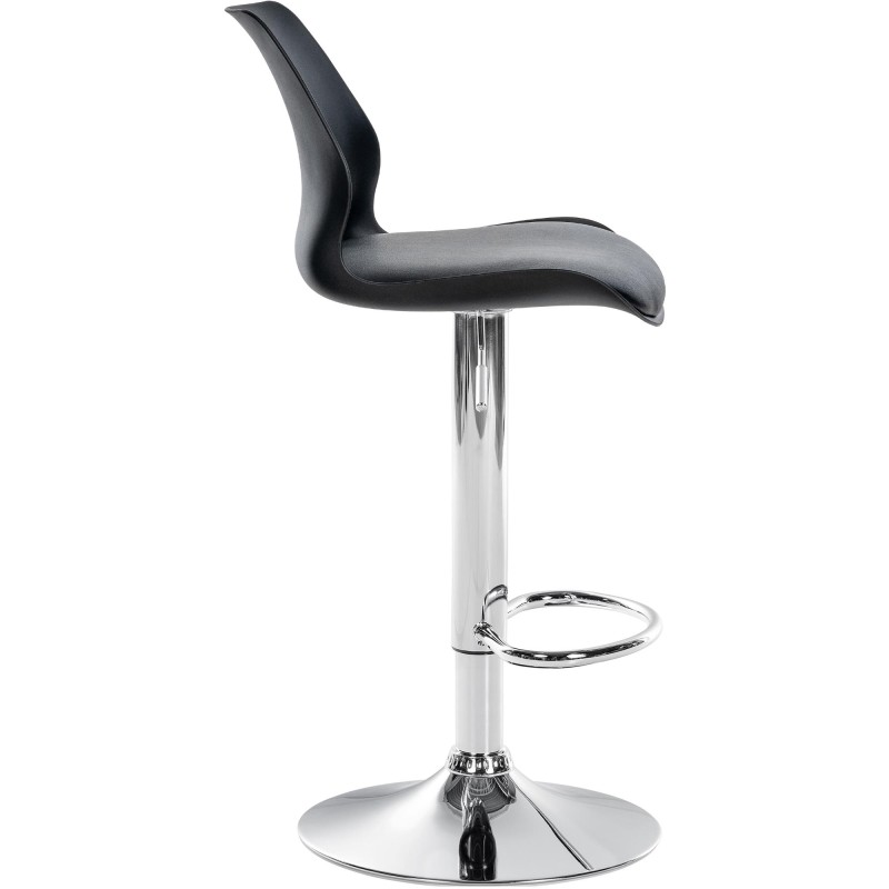 Taburete de bar Gilbert, plástico negro