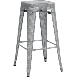 Taburete de bar Fletcher Silver