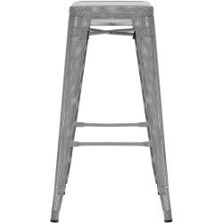 Taburete de bar Fletcher Silver